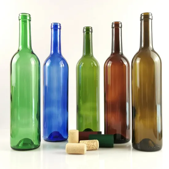 Wholesale Empty Red Ice Wine 500ml 1000ml 750ml Black Wine Bottle with Cork
