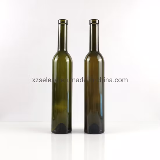 Wholesale Empty Red Ice Wine 500ml 1000ml 750ml Black Wine Bottle with Cork
