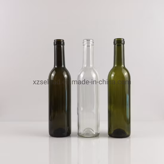 Wholesale Empty Red Ice Wine 500ml 1000ml 750ml Black Wine Bottle with Cork