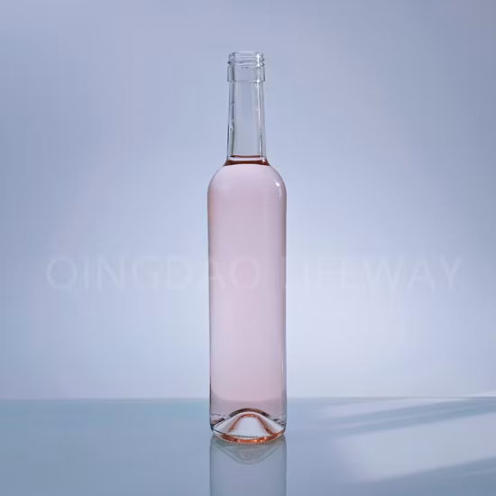 Bouteille de Liqueur en Verre Vide Bouteille de Vin de Champagne de Bourgogne 750ml