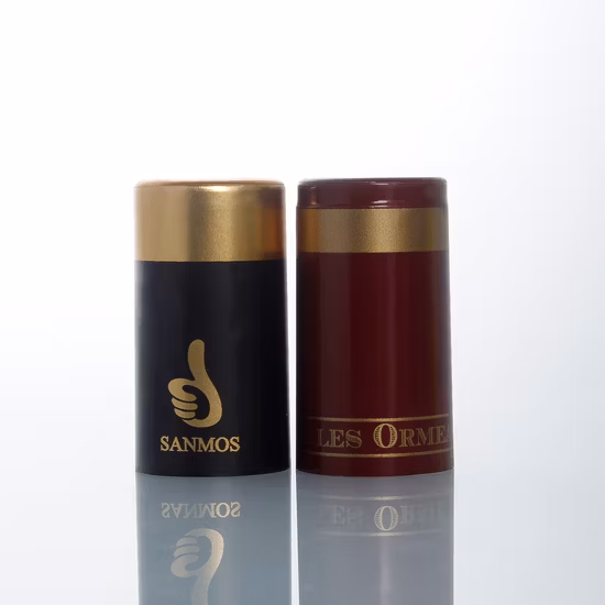 Taille de couleur OEM 30*35mm 30*60mm Capsule en PVC pour bouteille en verre de vin